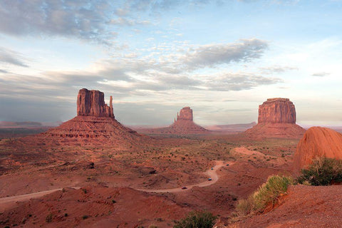 Monument Valley-Arizona-on Navajo lands east of the Grand Canyon Black Ornate Wood Framed Art Print with Double Matting by Highsmith, Carol