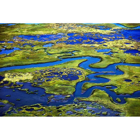 Marshlands New Jersey Shore-Little Egg Harbor-New Jersey White Modern Wood Framed Art Print by Highsmith, Carol