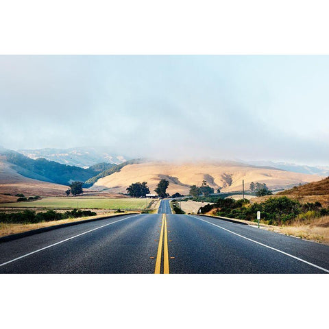 State Route 46-Old Mammoth Road in California Black Modern Wood Framed Art Print with Double Matting by Highsmith, Carol