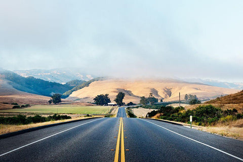State Route 46-Old Mammoth Road in California Black Ornate Wood Framed Art Print with Double Matting by Highsmith, Carol