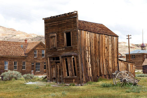 Bodie Ghost Town-Mono County-California-United States White Modern Wood Framed Art Print with Double Matting by Highsmith, Carol