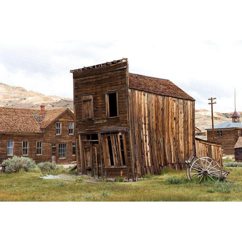 Bodie Ghost Town-Mono County-California-United States White Modern Wood Framed Art Print by Highsmith, Carol