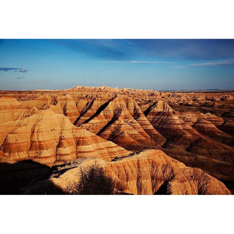 Badlands National Park-in southwest South Dakota-United States Black Modern Wood Framed Art Print with Double Matting by Highsmith, Carol