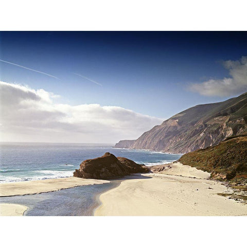 California Coastline White Modern Wood Framed Art Print by Highsmith, Carol