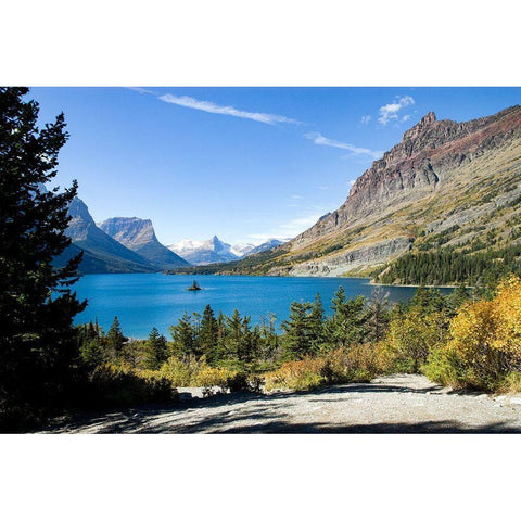 Glacier National Park-Montana White Modern Wood Framed Art Print by Highsmith, Carol