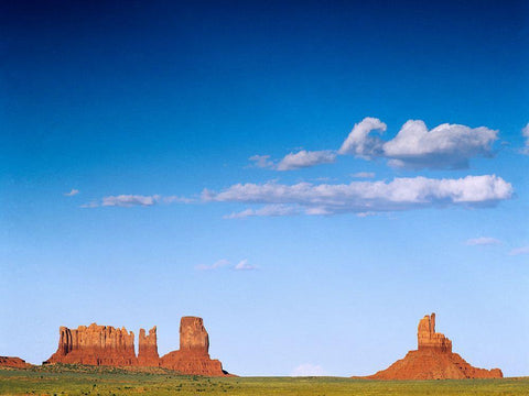 View of Monument Valley in Arizona-USA Black Ornate Wood Framed Art Print with Double Matting by Highsmith, Carol