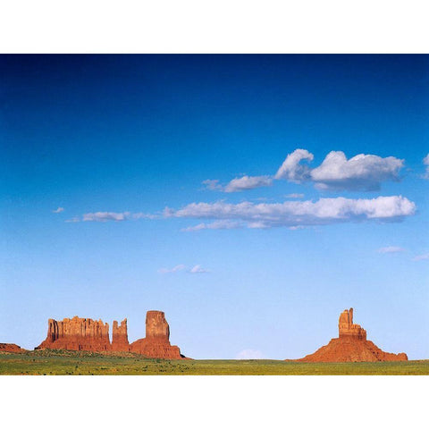 View of Monument Valley in Arizona-USA White Modern Wood Framed Art Print by Highsmith, Carol