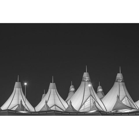 Denver International Airport-Denver-Colorado Gold Ornate Wood Framed Art Print with Double Matting by Highsmith, Carol