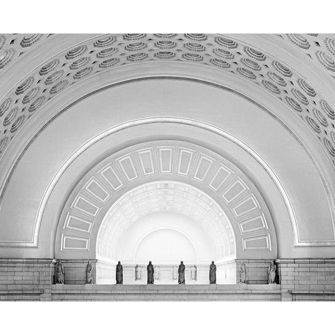 Union Station Washington D.C. Black Modern Wood Framed Art Print with Double Matting by Highsmith, Carol