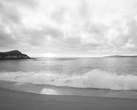 Pacific Coast Sunset at Monterey-California Black Ornate Wood Framed Art Print with Double Matting by Highsmith, Carol