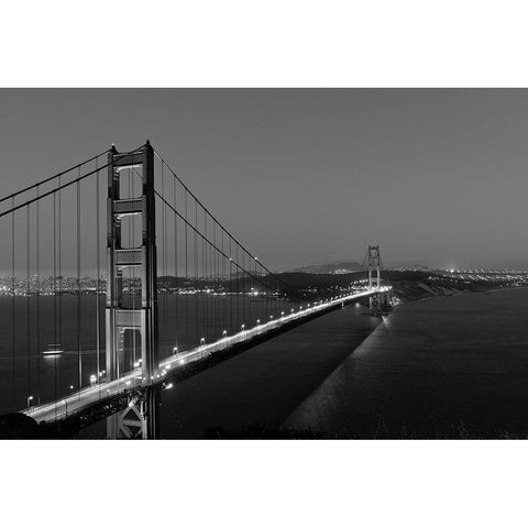 The Golden Gate Bridge Black Modern Wood Framed Art Print with Double Matting by Highsmith, Carol