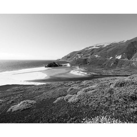 Pacific Coast Highway Scenic Gold Ornate Wood Framed Art Print with Double Matting by Highsmith, Carol