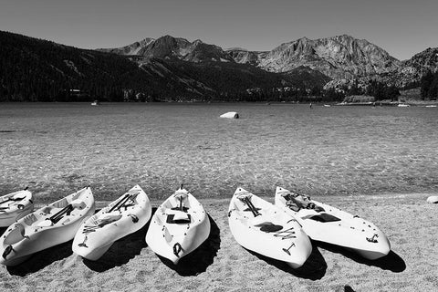 June Lake-Mono County-California Black Ornate Wood Framed Art Print with Double Matting by Highsmith, Carol