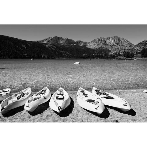 June Lake-Mono County-California Black Modern Wood Framed Art Print by Highsmith, Carol