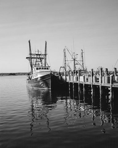 Port Judith-Rhode Island Black Ornate Wood Framed Art Print with Double Matting by Highsmith, Carol