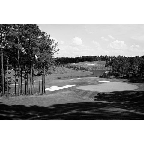 Robert Trent Jones Golf Trail-Ross Bridge-Alabama USA White Modern Wood Framed Art Print by Highsmith, Carol