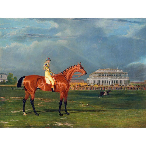 Memnon-with William Scott Up White Modern Wood Framed Art Print by Herring, John Frederick