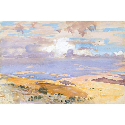 From Jerusalem Black Modern Wood Framed Art Print with Double Matting by Sargent, John Singer