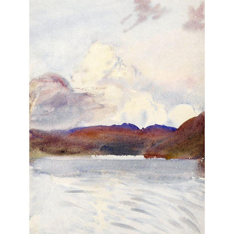 Scotland Black Modern Wood Framed Art Print with Double Matting by Sargent, John Singer