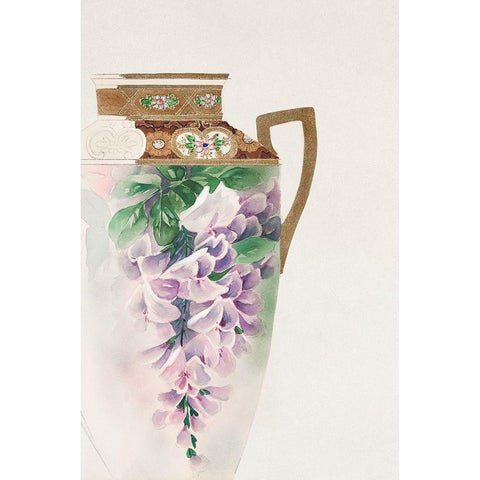 Design for a Noritake Ewer III Black Modern Wood Framed Art Print with Double Matting by Noritake Designs