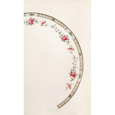 Design for a Noritake Plate III White Modern Wood Framed Art Print by Noritake Designs