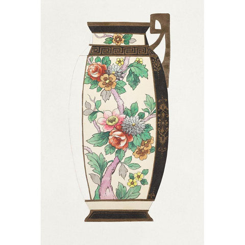 Design for a Noritake Jug II Black Modern Wood Framed Art Print by Noritake Designs