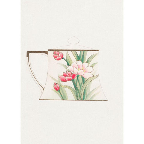 Design for a Noritake Sugar Bowl VII Black Modern Wood Framed Art Print with Double Matting by Noritake Designs