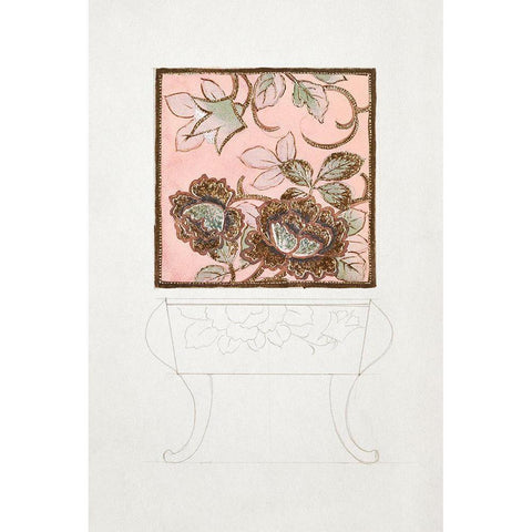 Design for a Noritake Side Table Black Modern Wood Framed Art Print with Double Matting by Noritake Designs