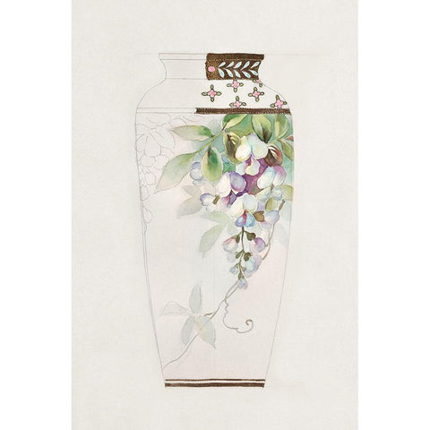 Design for a Noritake Vase III White Modern Wood Framed Art Print by Noritake Designs
