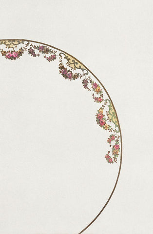 Design for a Noritake Plate XII White Modern Wood Framed Art Print with Double Matting by Noritake Designs