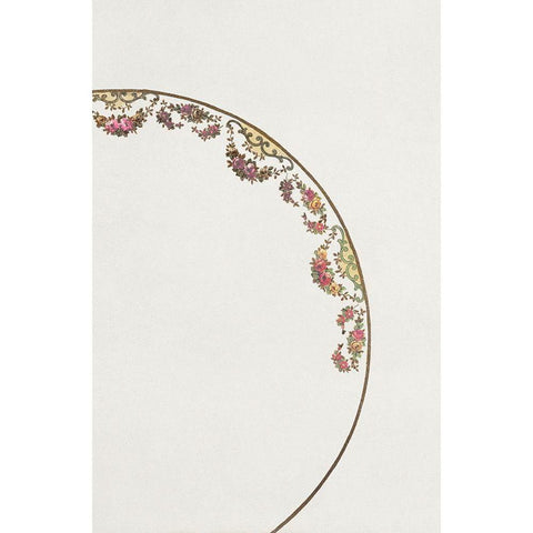 Design for a Noritake Plate XII White Modern Wood Framed Art Print by Noritake Designs