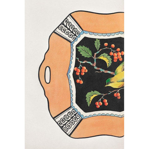 Design for a Noritake Platter I Black Modern Wood Framed Art Print by Noritake Designs