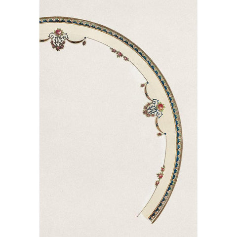 Design for a Noritake Plate XIV White Modern Wood Framed Art Print by Noritake Designs