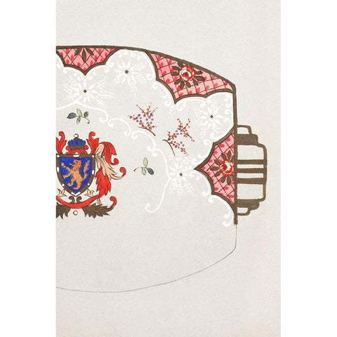 Design for a Noritake Platter II Black Modern Wood Framed Art Print by Noritake Designs