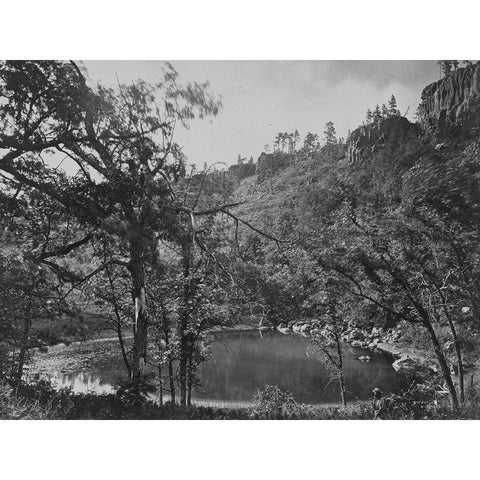 Apache Lake-Sierra Blanca Range-Arizona Black Modern Wood Framed Art Print by OSullivan, Timothy H