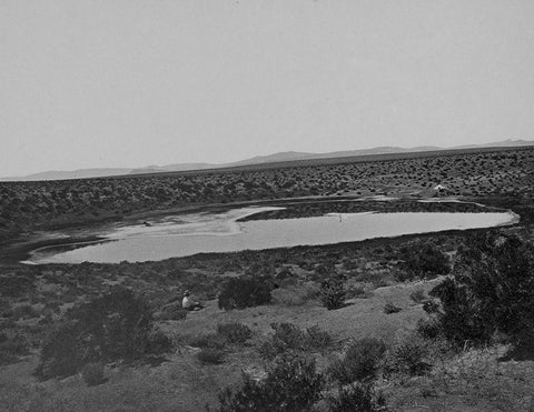 Soda Lake-Ragtown-Nevada Black Ornate Wood Framed Art Print with Double Matting by OSullivan, Timothy H