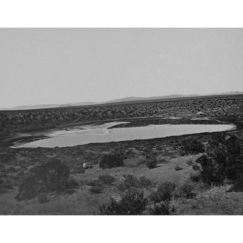 Soda Lake-Ragtown-Nevada Gold Ornate Wood Framed Art Print with Double Matting by OSullivan, Timothy H