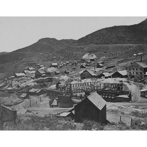 Gold Hill-Nevada Gold Ornate Wood Framed Art Print with Double Matting by OSullivan, Timothy H