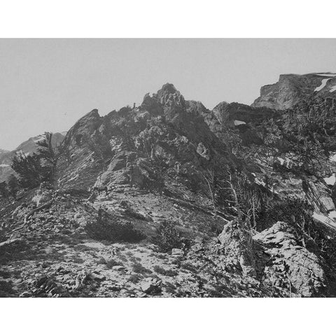 Summit-Humboldt Mountains-Nevada White Modern Wood Framed Art Print by OSullivan, Timothy H