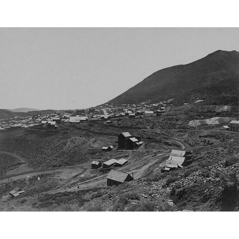 Virginia City-Nevada Gold Ornate Wood Framed Art Print with Double Matting by OSullivan, Timothy H