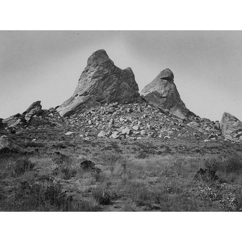 Sphynx Rocks-Idaho White Modern Wood Framed Art Print by OSullivan, Timothy H