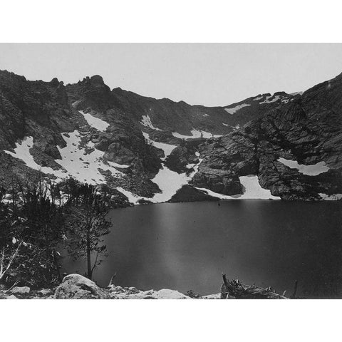 Lake Marian-Humboldt-Nevada Black Modern Wood Framed Art Print by OSullivan, Timothy H