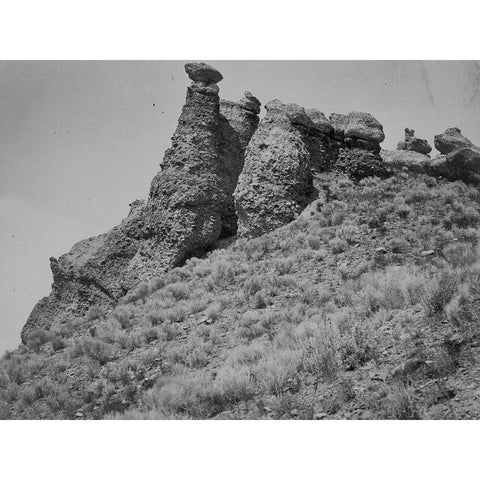 Witches Rocks-Utah Black Modern Wood Framed Art Print with Double Matting by OSullivan, Timothy H