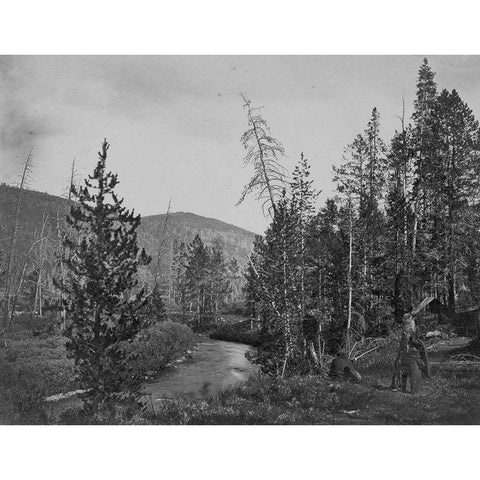 Upper Bear River-Utah White Modern Wood Framed Art Print by OSullivan, Timothy H