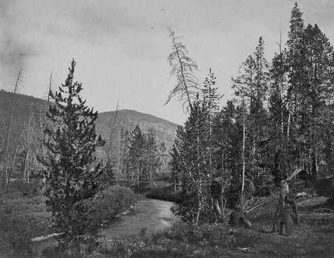 Upper Bear River-Utah White Modern Wood Framed Art Print with Double Matting by OSullivan, Timothy H