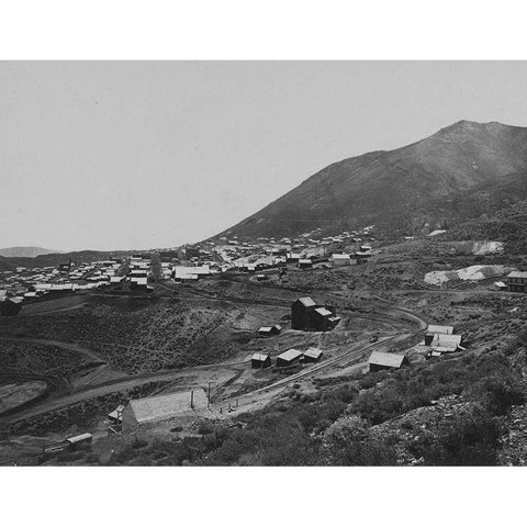 Virginia City-Nevada Gold Ornate Wood Framed Art Print with Double Matting by OSullivan, Timothy H