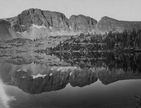 Lake Lall-Uinta Mountains-Utah Black Ornate Wood Framed Art Print with Double Matting by OSullivan, Timothy H