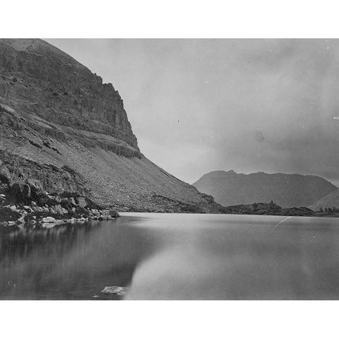 Lake Jan-Uinta Mountains-Utah Black Modern Wood Framed Art Print with Double Matting by OSullivan, Timothy H