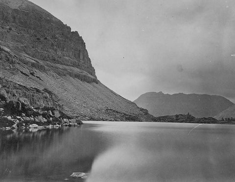 Lake Jan-Uinta Mountains-Utah White Modern Wood Framed Art Print with Double Matting by OSullivan, Timothy H