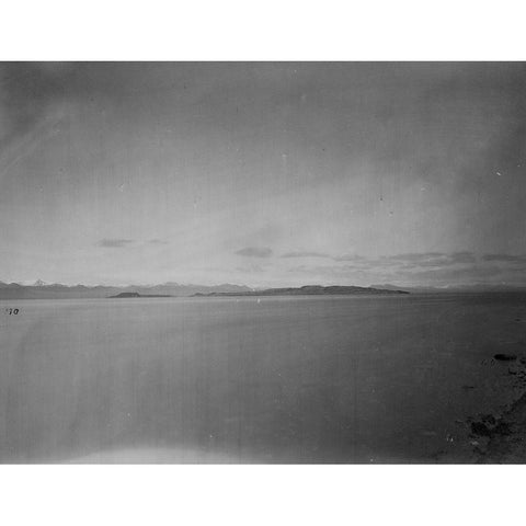 Volcanic islands in Mono Lake-California Gold Ornate Wood Framed Art Print with Double Matting by OSullivan, Timothy H